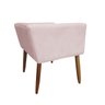 Banco Decorativo Nina Suede Rosa Bebe - Dominic Decor - 2