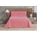 Ver imagem 1 de Cobre Leito Casal Dupla Face 3pçs Microfibra 90g Onix:rosa Velho