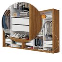 Ver imagem 4 de Closet Casal Premium Clarice Plus 06 Portas 8 Gavetas Freijó