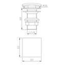 Ver imagem 2 de Válvula Click Rose Gold 7/8 Tampa Quadrada – Jiwi - V-x1014x