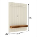 Ver mais imagens de Painel Ripado para Tv até 75 Polegadas Intense com Nicho 184cm