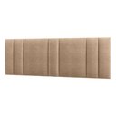 Ver imagem 2 de Cabeceira Painel Cama Box King Size Siri 200cm com Led Bouclé Bege - Desk Design
