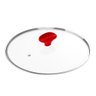 Tampa de Vidro Ichef Polishop - Shark Series - 24cm - Vermelha | Vermelho - 5
