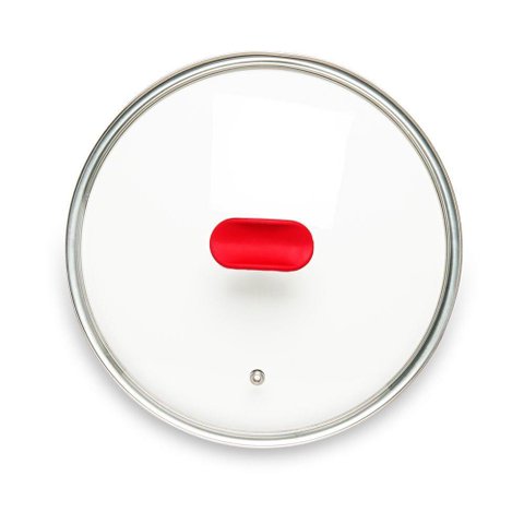 Tampa de Vidro Ichef Polishop - Shark Series - 24cm - Vermelha | Vermelho