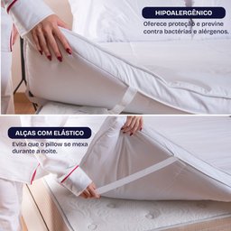 Pillow Top Solteiro Macio de Manta Siliconada Antialérgico 200 Fios Bf Colchões - 5