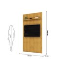 Ver imagem 7 de Painel Trento Ripado para Tvs até 60 Polegadas Cedro