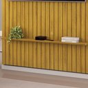 Ver imagem 4 de Painel Trento Ripado para Tvs até 60 Polegadas Cedro