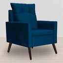 Ver imagem 7 de Kit 02 Poltronas Ligia Requinte Veludo Cores - DS Estofados Azul Marinho