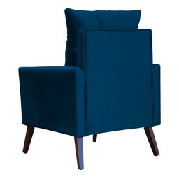 Kit 02 Poltronas Ligia Requinte Veludo Cores - DS Estofados Azul Marinho - 6