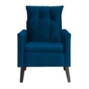 Ver imagem 4 de Kit 02 Poltronas Ligia Requinte Veludo Cores - DS Estofados Azul Marinho