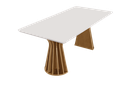 Ver imagem 1 de Mesa Jantar Contemporânea 1,80x0,90 -orlando Domus Móveis