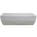 Ver imagem 5 de Kit 2 Vaso Planta 100x30 Jardineira Floreira Polietileno BGPLASTICOS BRANCO 006