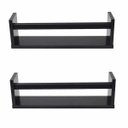 Ver imagem 1 de 3 Prateleiras Para Livros Infantil Preto 50 Cm