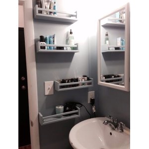 Prateleira Nicho Para Banheiro Cosméticos Perfume 50 Cm 16pç