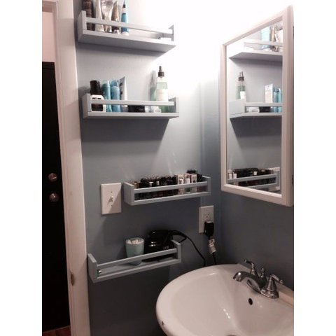 Prateleira Nicho Para Banheiro Cosméticos Perfume 50 Cm 16pç