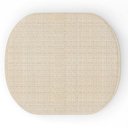 Ver imagem 7 de Kit 02 Puffs Decorativo Orgânico para Living Quarto 70cm Doha W01 Linho Palha - Lyam Decor