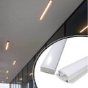 Ver imagem 3 de 1 Metro de Perfil Sobrepor Branco Alumínio 27Mm para Fita LED St1099