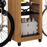 Armário Multiuso Para Bicicleta Bike Duo Space Freijó/Preto Velutto - Móveis Leão - 5