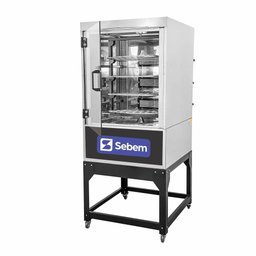 Forno Girátório Assador de Carne a Gás 70 Kg 32 Frangos com 4 Grelhas Sebem - 5