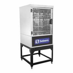 Forno Girátório Assador de Carne a Gás 70 Kg 32 Frangos com 4 Grelhas Sebem - 1
