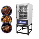 Ver imagem 3 de Forno Girátório Assador de Carne a Gás 70 Kg 32 Frangos com 4 Grelhas Sebem