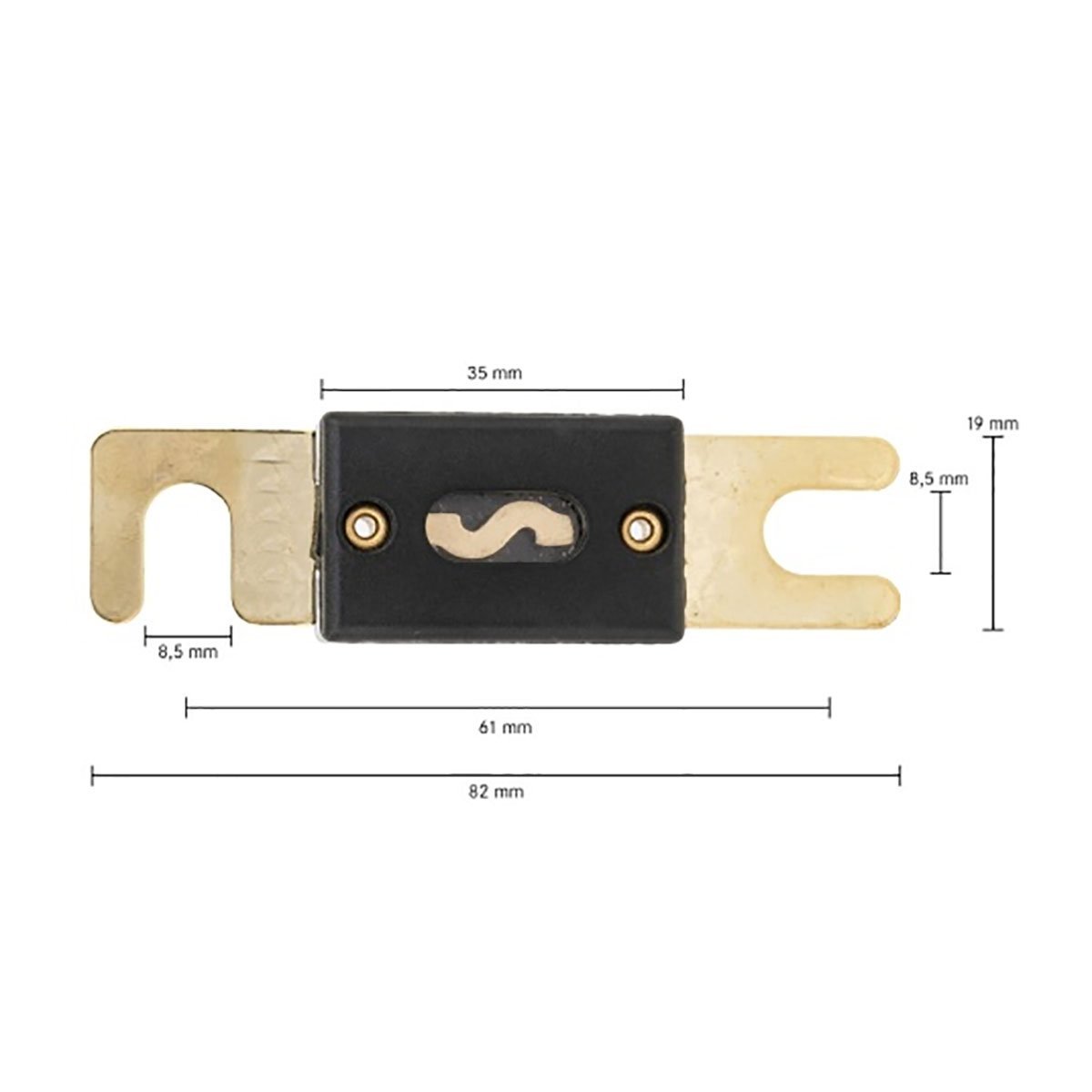 Kit Fusivel Faca Anl 150 Amp - 4 Pçs /2 Seven Parts - 2