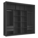 Ver imagem 5 de Closet Duplo NT6060 100% MDF Preto Tx Amoudi Móveis
