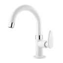 Ver imagem 1 de Torneira de Mesa Bica Alta para Banheiro Allure Viqua Branco