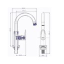 Ver imagem 2 de Torneira de Mesa Bica Alta para Banheiro Allure Viqua Branco