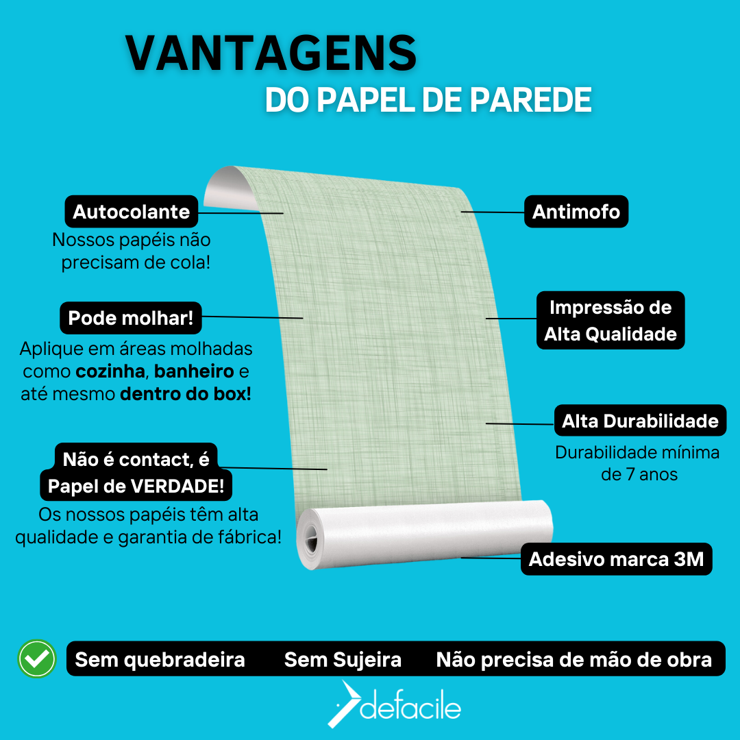 Papel de Parede Linho Verde Osíris - 2