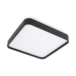 Lustre Plafon Led Metal Black 24w 40x40 Céu Estrelado Branco Quente 3000k Bivolt - 4