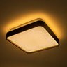 Lustre Plafon Led Metal Black 24w 40x40 Céu Estrelado Branco Quente 3000k Bivolt - 1