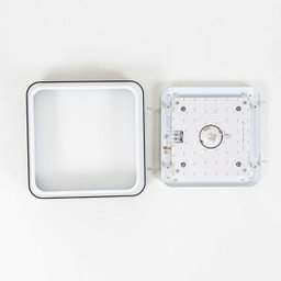 Lustre Plafon Led Metal Black 24w 40x40 Céu Estrelado Branco Quente 3000k Bivolt - 5