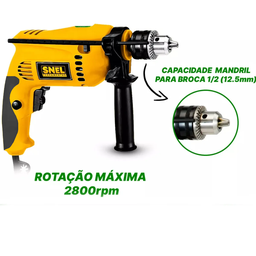 Furadeira de Impacto Snfr Snel Voltagem: 127v - 7