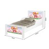 Mini Cama de Criança Infantil Skaye Adesivada com Colchão - 4