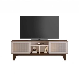 Rack para Tv 65 Polegadas Tampo Chanfrado Frescor Pés Mdf Usinados Jcm Movelaria - 1