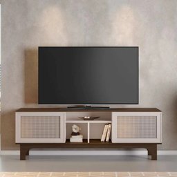 Rack para Tv 65 Polegadas Tampo Chanfrado Frescor Pés Mdf Usinados Jcm Movelaria - 2