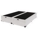 Ver imagem 1 de Cama Box com Baú Queen Bege de Madeira 158cm Kazamix Branco