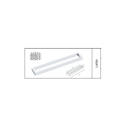 Ver imagem 2 de Porta Toalha 45cm Italy Line Dalian Cromado