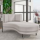 Ver imagem 2 de Sofá Chaise Longue Sala de Estar Living Lucca Direito D02 Bouclê Bege B-62 - Lyam Decor