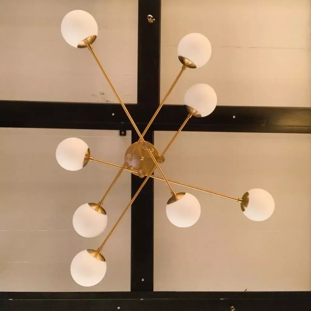 Ver imagem 2 de Plafon Lecce Metal Ouro com Vidro Tupiara