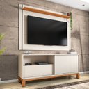 Ver imagem 1 de Rack com Painel Ripado para TV até 55 Polegadas 150CMX108CM Mondrian Off White Freijó