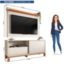Ver imagem 3 de Rack com Painel Ripado para TV até 55 Polegadas 150CMX108CM Mondrian Off White Freijó