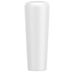Vaso Decorativo Fibra de Vidro Florida M 80cm Branco Fosco - 1