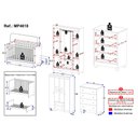 Ver imagem 4 de Quarto de Bebê Completo com Berço Americano 3 em 1 Bombom Multimóveis Mp4618 Branco/off White