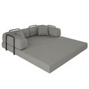 Ver imagem 7 de Sofá Cama Colchão Casal Compactair Confortável Sala Balaqui Cor:cinza Claro