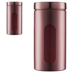 Kit 2 Porta Mantimento Metalizado Rose Gold 1950Ml 1450Ml - 1 Kit 2 Porta Mantimento Metalizado Rose Gold 1950Ml 1450Ml - 1