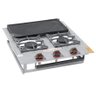 Fogão Industrial 2 Bocas Cooktop aço inox Q.S com Chapa Itajobi - 2