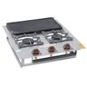 Fogão Industrial 2 Bocas Cooktop aço inox Q.S com Chapa Itajobi - 1