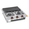 Fogão Industrial 2 Bocas Cooktop aço inox Q.S com Chapa Itajobi - 5